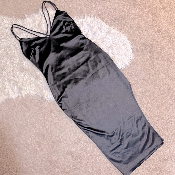 Windsor Midnight Satin Dress - Picture 1 of 4